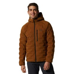 Mountain Hardwear Stretchdown Hooded Jacket Men's in Golden Brown